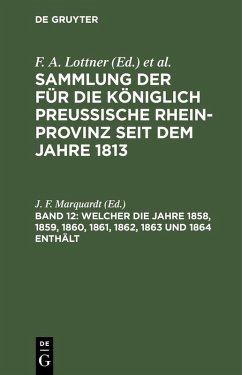 Cover Welcher die Jahre 1858, 1859, 1860, 1861, 1862, 1863 und 1864 enthält (eBook, PDF)