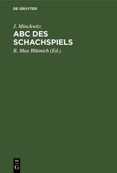 Abc des Schachspiels (eBook, PDF) Abc des Schachspiels (eBook, PDF)
