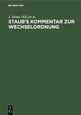 Staub's Kommentar zur Wechselordnung (eBook, PDF)