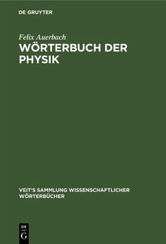 Cover Wörterbuch der Physik (eBook, PDF)