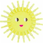 Bastelset Sonne mit Holzklammern