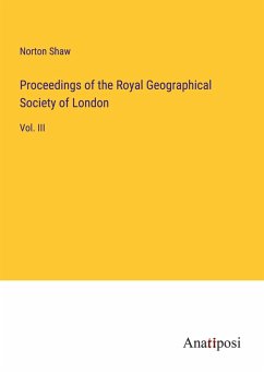 Cover Proceedings of the Royal Geographical Society of London