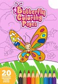 Cute Butterfly Coloring Printable Book For Kids: Easy and Cute Style Coloring Pages of Different Butterflies (eBook, ePUB)