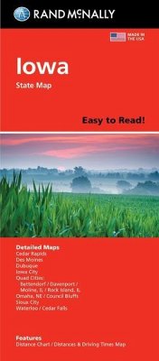 Rand McNally Easy to Read Folded Map: Iowa State Map - Rand Mcnally