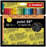Fineliner - STABILO point 88 - 24er Pack - Snooze One Edition - mit 24 verschiedenen Farben Fineliner - STABILO point 88 - 24er Pack - Snooze One Edition - mit 24 verschiedenen Farben