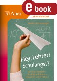 Hey, Lehrer! Schulangst? (eBook, PDF)