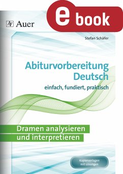 Dramen analysieren und interpretieren (eBook, PDF) - Schäfer, Stefan