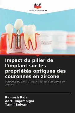 Impact du pilier de l'implant sur les propriétés optiques des couronnes en zircone - RAJA, Ramesh;RAJAMBIGAI, AARTI;Selvan, Tamil