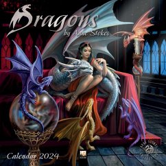 Dragons by Anne Stokes Wall Calendar 2024 (Art Calendar) - Flame Tree Publishing