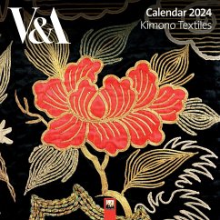 V&a: Kimono Textiles Wall Calendar 2024 (Art Calendar) - Flame Tree Publishing