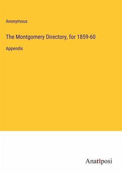 The Montgomery Directory, for 1859-60 - Anonymous