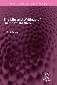 Cover The Life and Writings of Giambattista Vico (eBook, ePUB)
