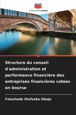 Structure du conseil d'administration et performance financière des entreprises financières cotées en bourse