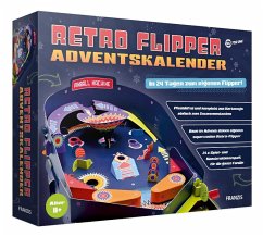 Cover Retro Flipper Adventskalender, in 24 Tagen zum eigenen Flipper, für Kinder ab 8 Jahren