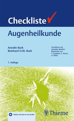 Checkliste Augenheilkunde (eBook, PDF) - Burk, Annelie; Burk, Reinhard