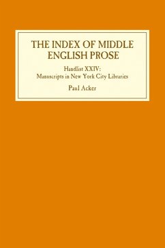 The Index of Middle English Prose: Handlist XXIV (eBook, PDF)