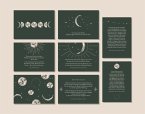 Schönes Postkarten Set &quote;Sei wie der Mond&quote;
