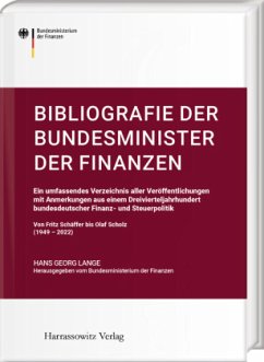 Bibliografie der Bundesminister der Finanzen - Lange, Hans-Georg