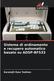 Sistema di ordinamento e recupero automatico basato su ADSP-BF533