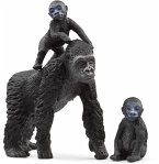 Schleich 42601 - Wild Life, Flachland Gorilla Familie, 3-teilig
