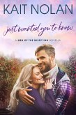 Just Wanted You To Know (Men of the Misfit Inn, #5) (eBook, ePUB)