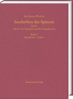 Inschriften der Spätzeit, 2 Teile - Jansen-Winkeln, Karl