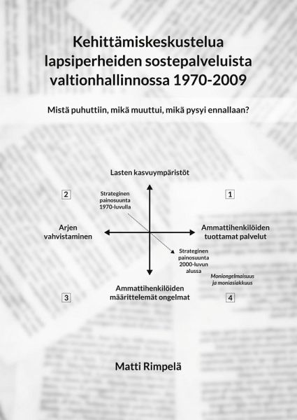 Kehittämiskeskustelua lapsiperheiden sostepalveluista valtionhallinnossa 1970-2009. Kehittämiskeskustelua lapsiperheiden sostepalveluista valtionhallinnossa 1970-2009.