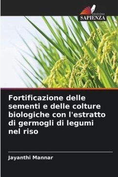 Fortificazione delle sementi e delle colture biologiche con l'estratto di germogli di legumi nel riso - Mannar, Jayanthi