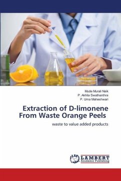 Extraction of D-limonene From Waste Orange Peels