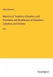 Memoirs of Teachers, Educators, and... - Bild 1