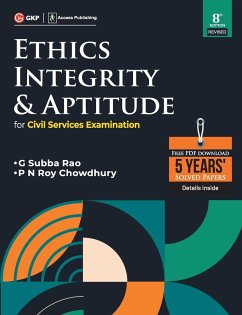 Ethics, Integrity & Aptitude (For Civil Services Examination) 8ed by access - Rao, G Subba; Roychowdhury, P N