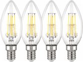 Philips LED Lampe E14 4er Set 40W 2700K Filament Kerzenform