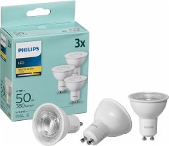 Philips LED Strahler GU10 WW 3er Set 50W 2700K