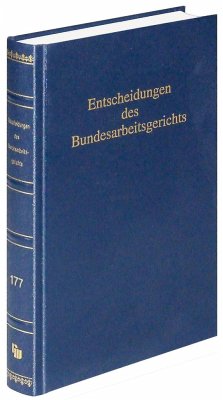 Entscheidungen des Bundesarbeitsgerichts (BAGE 177)