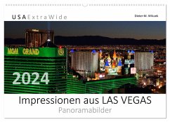 Impressionen aus LAS VEGAS Panoramabilder (Wandkalender 2024 DIN A2 quer), CALVENDO Monatskalender - Wilczek, Dieter-M.