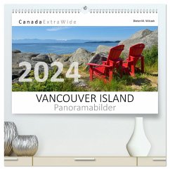 VANCOUVER ISLAND Panoramabilder (hochwertiger Premium Wandkalender 2024 DIN A2 quer), Kunstdruck in Hochglanz