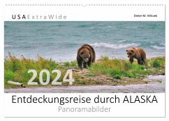 Entdeckungsreise durch ALASKA Panoramabilder (Wandkalender 2024 DIN A2 quer), CALVENDO Monatskalender - Wilczek, Dieter-M.