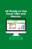 40 Ready to Use Excel VBA and Macros (eBook, ePUB)