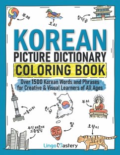 Korean Picture Dictionary Coloring Book - Lingo Mastery