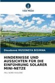 HINDERNISSE UND AUSSICHTEN FÜR DIE EINFÜHRUNG SOLARER MINI-NETZE