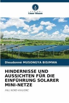 HINDERNISSE UND AUSSICHTEN FÜR DIE EINFÜHRUNG SOLARER MINI-NETZE - MUSONGYA BISIMWA, Dieudonné