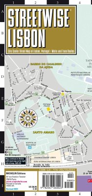 Streetwise Lisbon Map - Laminated City Center Street Map of Lisbon, Portugal - Michelin