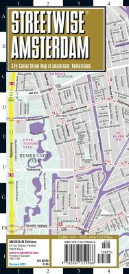 Streetwise Amsterdam Map - Laminated City Center Street Map of Amsterdam, Netherlands - Michelin