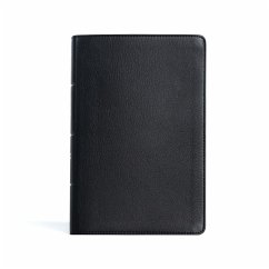 CSB Personal Size Giant Print Bible, Black Genuine Leather - Csb Bibles By Holman