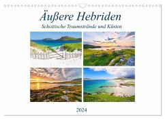 Äußere Hebriden - Schottische Traumstrände und Küsten (Wandkalender 2024 DIN A3 quer), CALVENDO Monatskalender