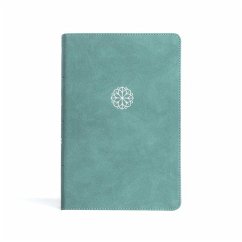 CSB Personal Size Giant Print Bible, Earthen Teal Leathertouch, Indexed - Csb Bibles By Holman