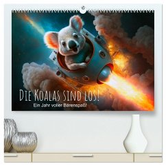 Die Koalas sind los! Ein Jahr voller Bärenspaß (hochwertiger Premium Wandkalender 2024 DIN A2 quer), Kunstdruck in Hochglanz