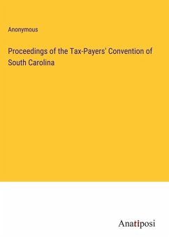 Cover Proceedings of the Tax-Payers' Convention of South Carolina