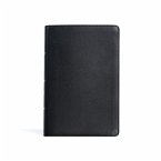 CSB Personal Size Giant Print Bible, Black Genuine Leather, Indexed