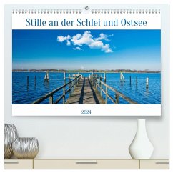 Stille an der Schlei und Ostsee (hochwertiger Premium Wandkalender 2024 DIN A2 quer), Kunstdruck in Hochglanz